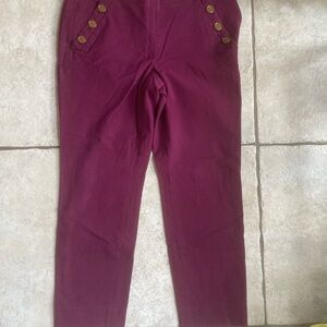 Banana Republic Burgundy Trousers
